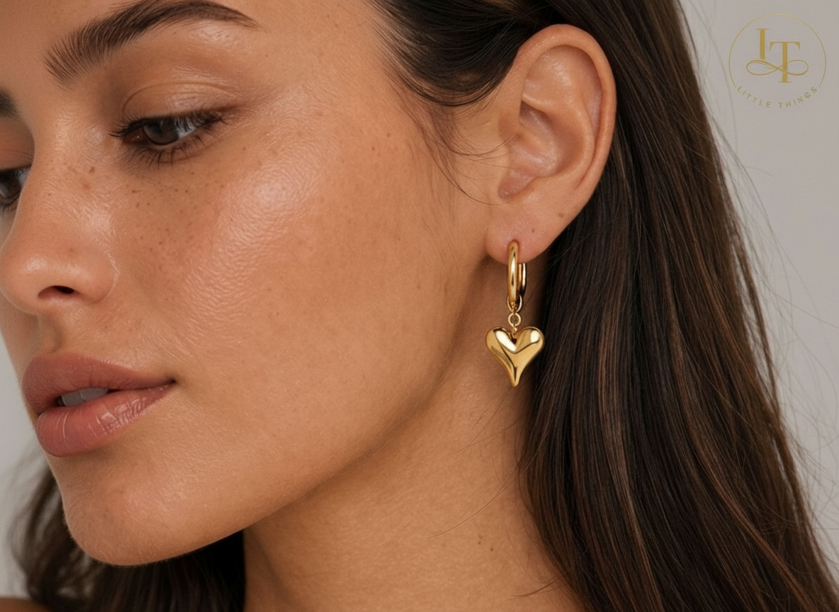 Amora Hearts Drops Earrings