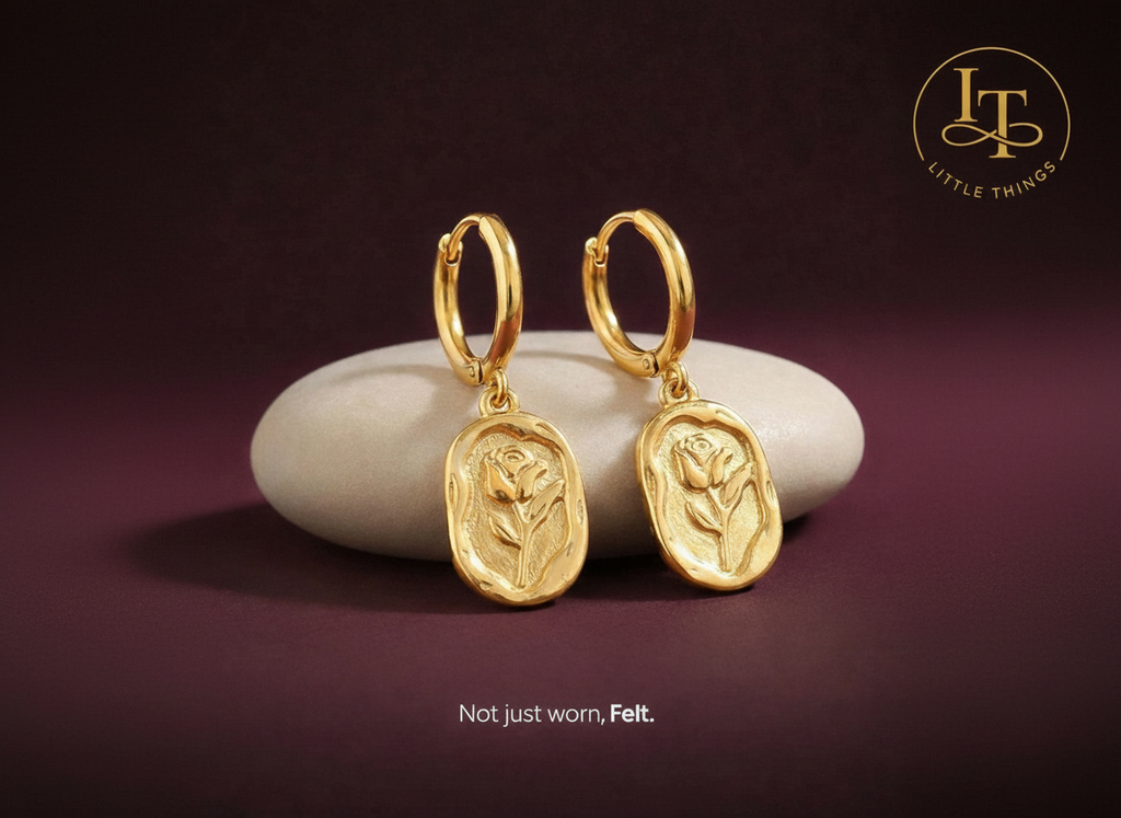 Rosalie Charm Hoops Earrings