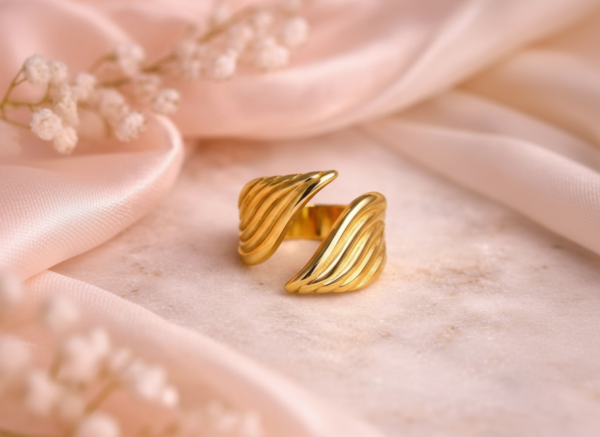 Velora Waves Ring